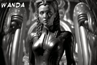 Postacie Marvela i MCU w stylu H.R. Gigera -