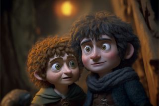 Władca Pierścieni od studia Pixar - kadry z filmu (sztuczna inteligencja)