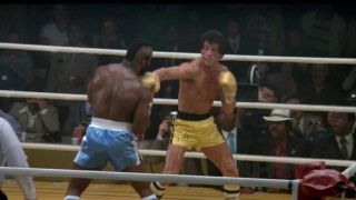 11. Rocky vs. James „Clubber” Lang – pierwsza walka (Rocky III) – po serii 10 udanych obron tytułu Rocky zmierzył się z napędzanym zwierzęcą siłą Jamesem Langiem, który zasypał przeciwnika gradem ciosów. Balboa przegrał tę walkę w ekspresowym tempie – już w 2. rundzie został znokautowany.