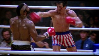 4. Rocky vs. James „Clubber” Lang – rewanż (Rocky III) – Rocky po namowie ze strony Creeda zdecydował się zmienić taktykę w ringu – odpowiedzią na brutalną siłę Langa miała być szybkość. Ważący najmniej w swojej karierze Balboa, niczym Muhammad Ali, „”latał jak motyl i żądlił jak pszczoła”, nokautując rywala już w 3. rundzie.