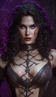 Wiedźmin 3: Dziki Gon - Yennefer w wersji zaproponowanej przez AI