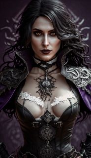 Wiedźmin 3: Dziki Gon - Yennefer w wersji zaproponowanej przez AI