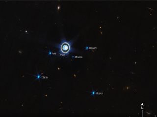 Teleskop Webba - Uran wraz z księżycami na nowym zdjęciu