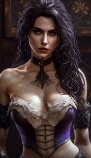 Wiedźmin 3: Dziki Gon - Yennefer w wersji zaproponowanej przez AI