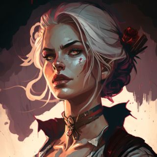 Wiedźmin 3: Dziki Gon - Ciri w wersji zaproponowanej przez AI