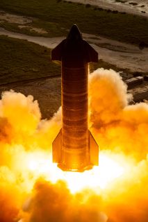 Starship - statyczny test ognia górnej części rakiety