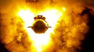 Starship - statyczny test ognia górnej części rakiety