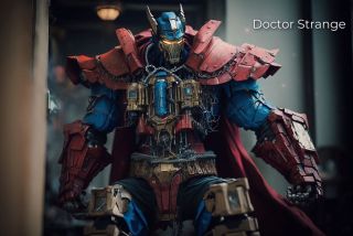 Postacie Marvela jako Transformers wg AI