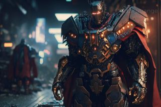 Postacie Marvela jako Transformers wg AI