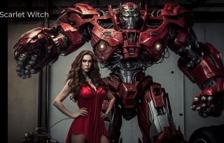 Postacie Marvela jako Transformers wg AI