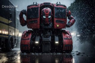 Postacie Marvela jako Transformers wg AI