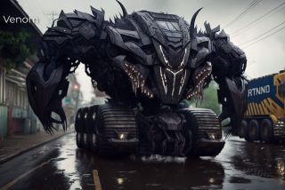 Postacie Marvela jako Transformers wg AI