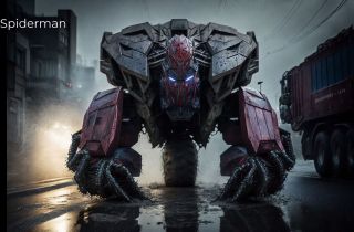 Postacie Marvela jako Transformers wg AI