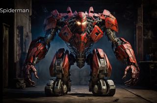 Postacie Marvela jako Transformers wg AI