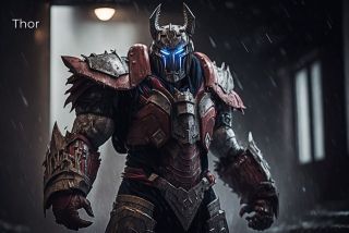 Postacie Marvela jako Transformers wg AI