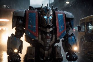 Postacie Marvela jako Transformers wg AI