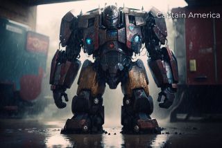 Postacie Marvela jako Transformers wg AI