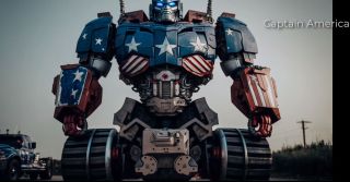 Postacie Marvela jako Transformers wg AI