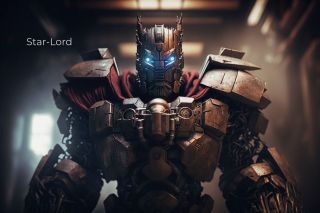 Postacie Marvela jako Transformers wg AI