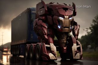 Postacie Marvela jako Transformers wg AI