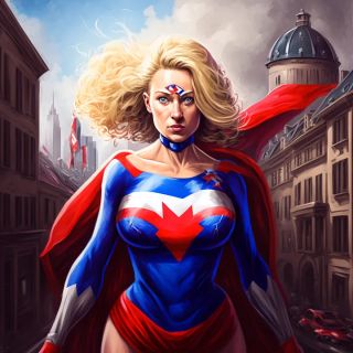 Państwa świata jako superbohaterki [AI] - 