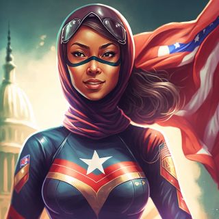 Państwa świata jako superbohaterki [AI] - 