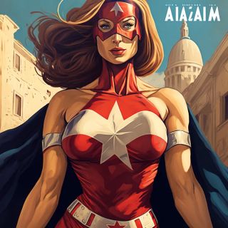 Państwa świata jako superbohaterki [AI] - 