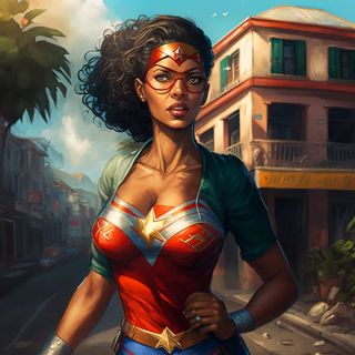 Państwa świata jako superbohaterki [AI] - 