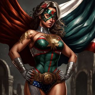 Państwa świata jako superbohaterki [AI] - 