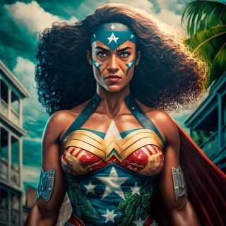 Państwa świata jako superbohaterki [AI] - 