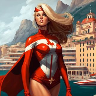 Państwa świata jako superbohaterki [AI] - 