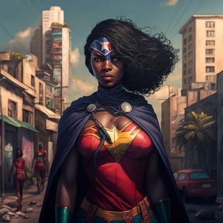 Państwa świata jako superbohaterki [AI] - 