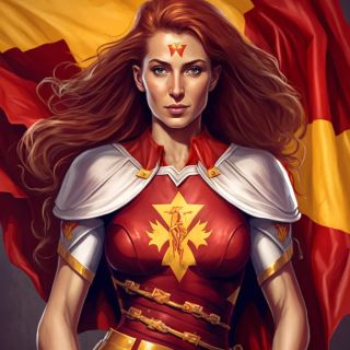 Państwa świata jako superbohaterki [AI] - 