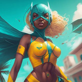 Państwa świata jako superbohaterki [AI] - 