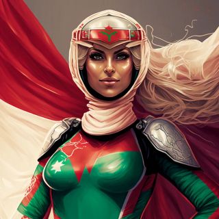 Państwa świata jako superbohaterki [AI] - 