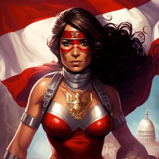 Państwa świata jako superbohaterki [AI] - 