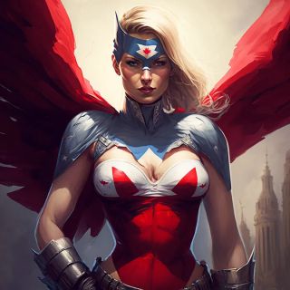 Państwa świata jako superbohaterki [AI] - 