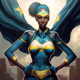 Państwa świata jako superbohaterki [AI] - 