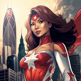 Państwa świata jako superbohaterki [AI] - 