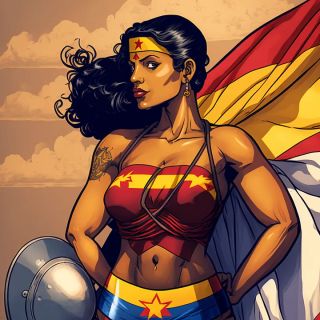 Państwa świata jako superbohaterki [AI] - 