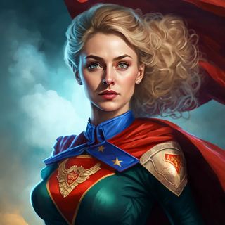 Państwa świata jako superbohaterki [AI] - 