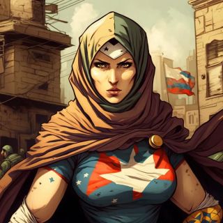 Państwa świata jako superbohaterki [AI] - 