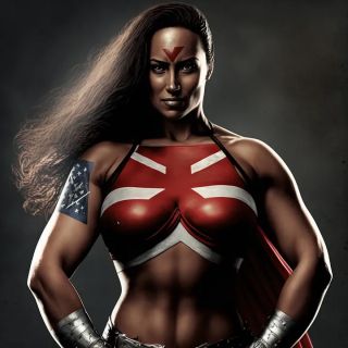 Państwa świata jako superbohaterki [AI] - 