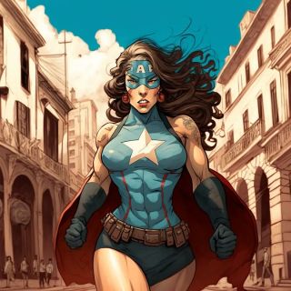 Państwa świata jako superbohaterki [AI] - 