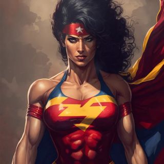 Państwa świata jako superbohaterki [AI] - 