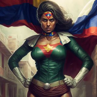 Państwa świata jako superbohaterki [AI] - 