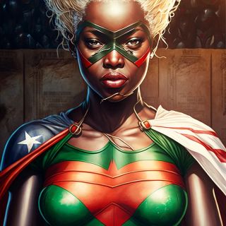 Państwa świata jako superbohaterki [AI] - 