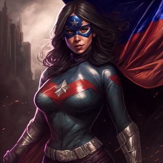 Państwa świata jako superbohaterki [AI] - 