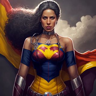 Państwa świata jako superbohaterki [AI] - 