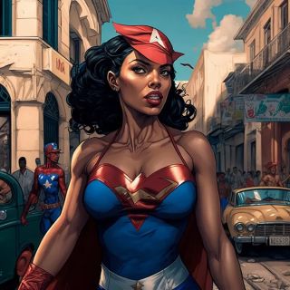 Państwa świata jako superbohaterki [AI] - 